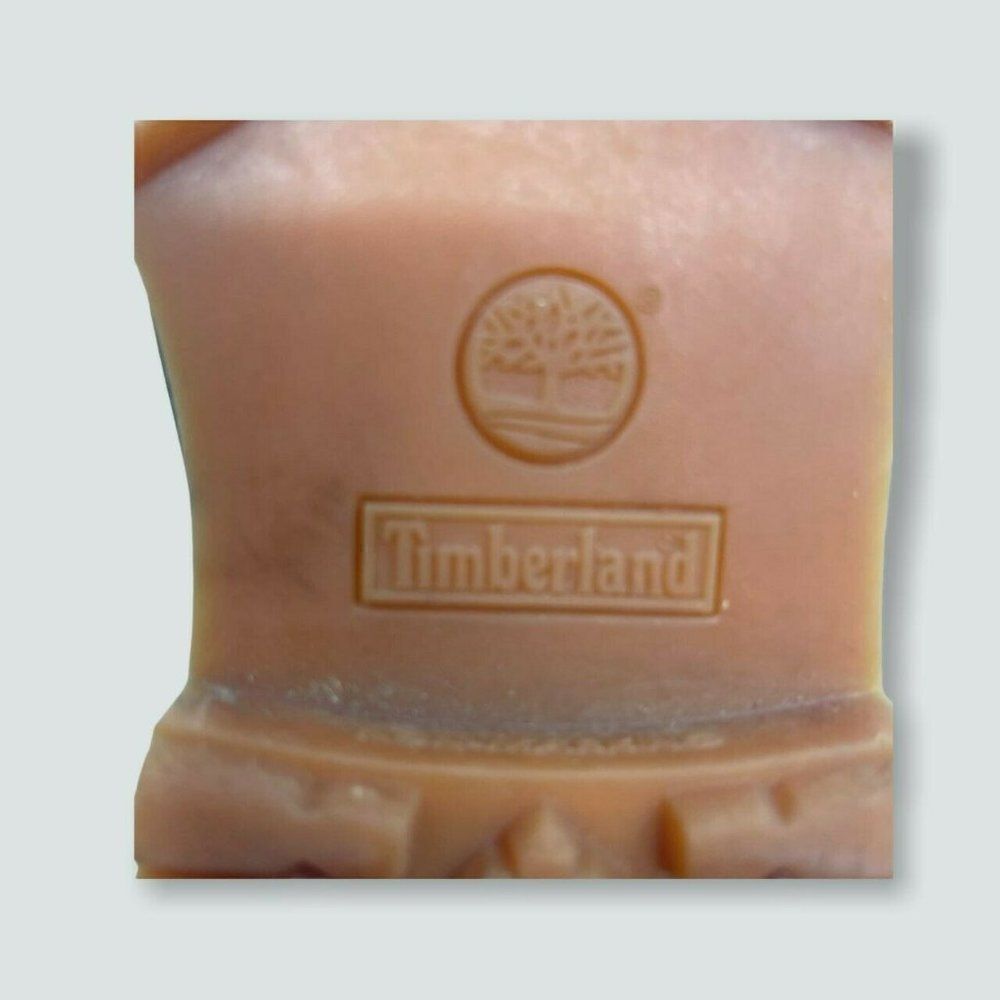 Timberland 6-Inch Premium Boots Mens Navy Blue Tan Good Waterproof Nubuck - Picture 6 of 14